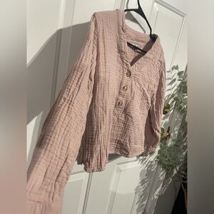 Madewell XS mauve pink long sleeve lightweight top like new!